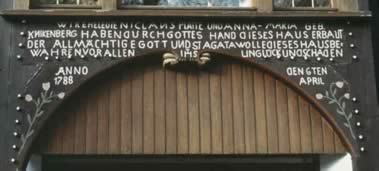 Hausinschrift in Hirschberg