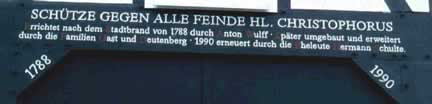 Hausinschrift in Hirschberg