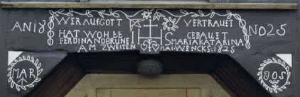 Hausinschrift in Hirschberg