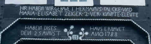 Hausinschrift in Hirschberg